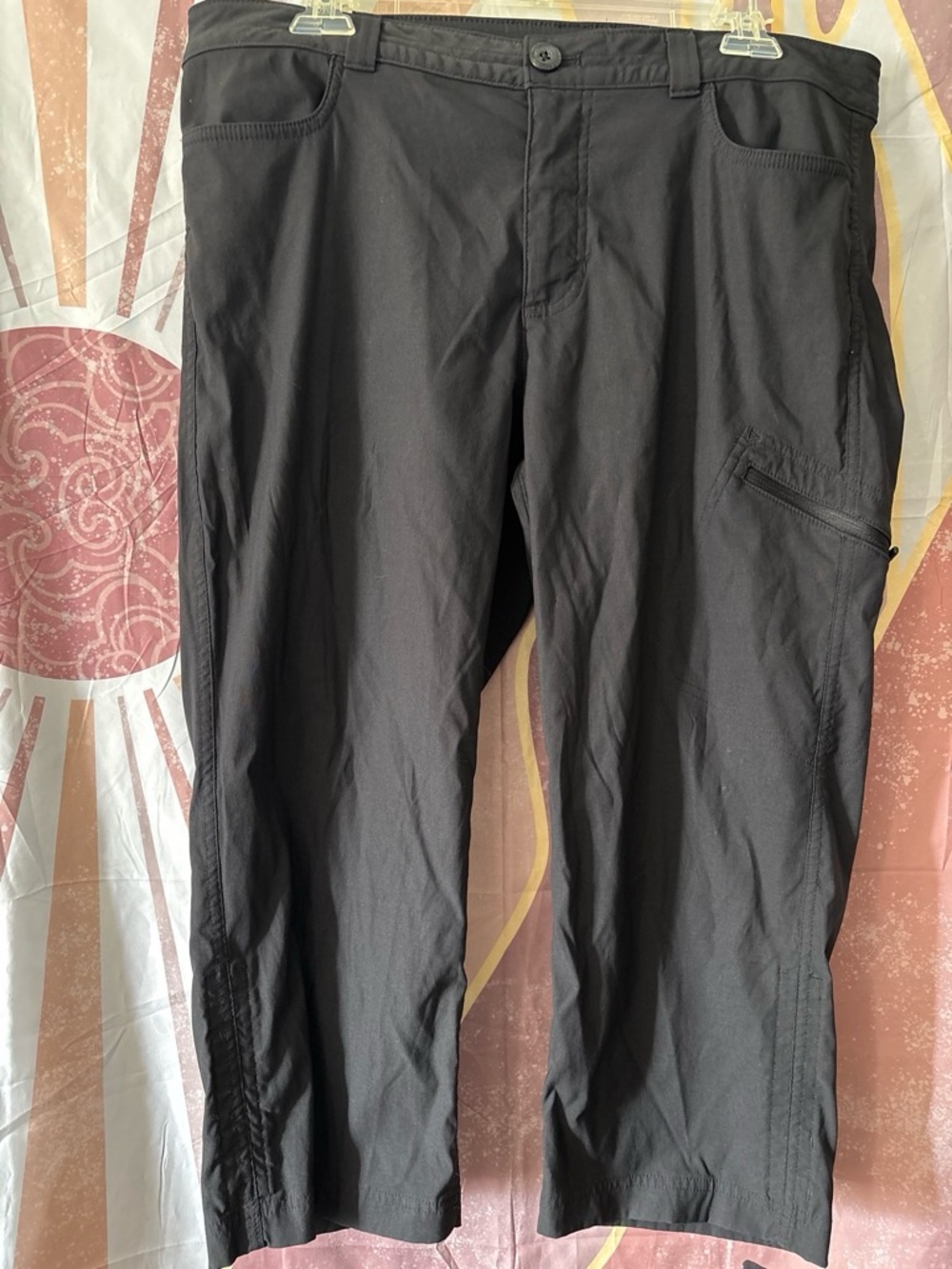 Eddie Bauer Black Cargo Travel Pants